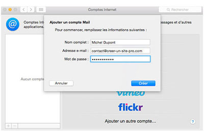Configuration mail free mac